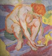 Franz Marc Nude with  Cat (mk34) oil painting picture wholesale